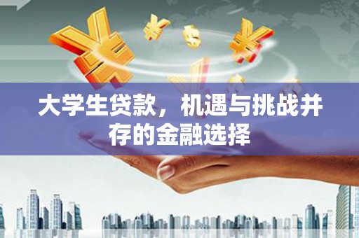 中和大学生贷款，机遇与挑战并存的金融选择