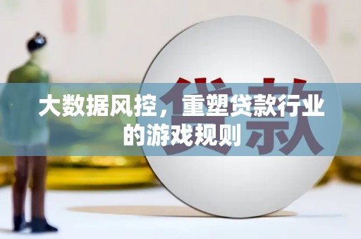 中和大数据风控，重塑贷款行业的游戏规则