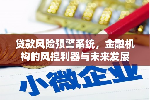 中和贷款风险预警系统，金融机构的风控利器与未来发展