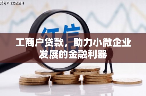 中和工商户贷款，助力小微企业发展的金融利器