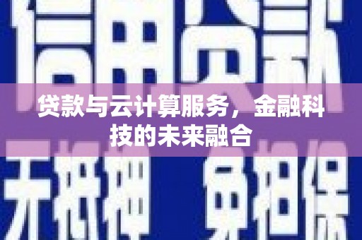 中和贷款与云计算服务，金融科技的未来融合