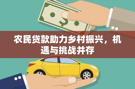 中和农民贷款助力乡村振兴，机遇与挑战并存