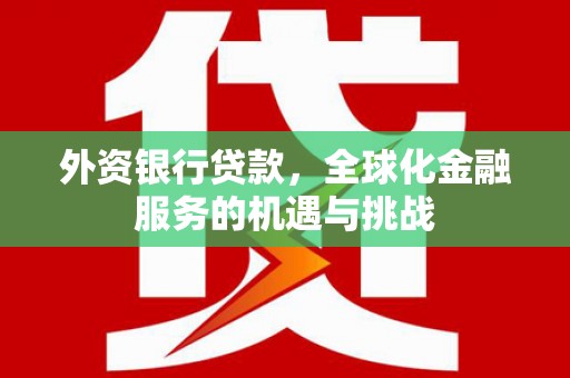 中和外资银行贷款，全球化金融服务的机遇与挑战