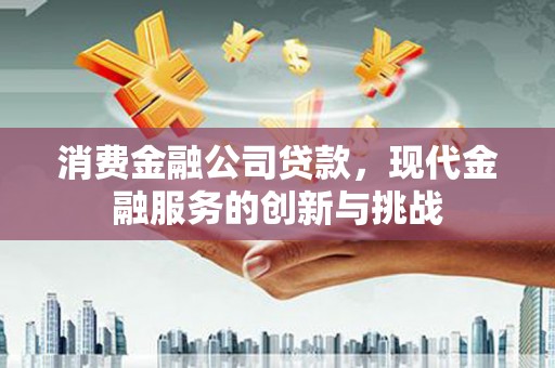 中和消费金融公司贷款，现代金融服务的创新与挑战