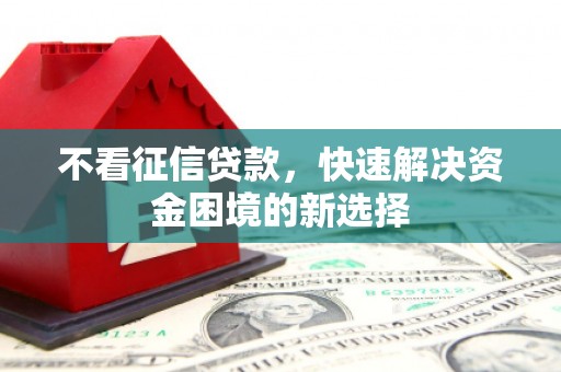 中和不看征信贷款，快速解决资金困境的新选择