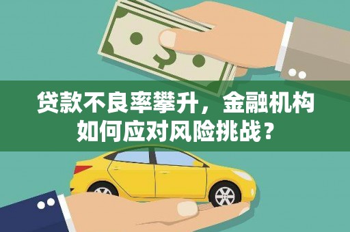 中和贷款不良率攀升，金融机构如何应对风险挑战？