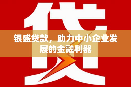 中和银盛贷款，助力中小企业发展的金融利器