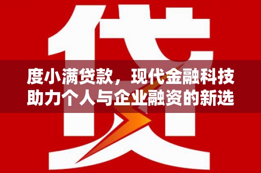 中和度小满贷款，现代金融科技助力个人与企业融资的新选择