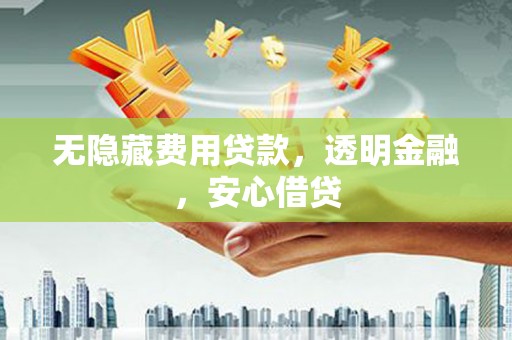 中和无隐藏费用贷款，透明金融，安心借贷