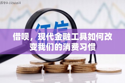 中和借呗，现代金融工具如何改变我们的消费习惯