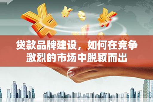 中和贷款品牌建设，如何在竞争激烈的市场中脱颖而出