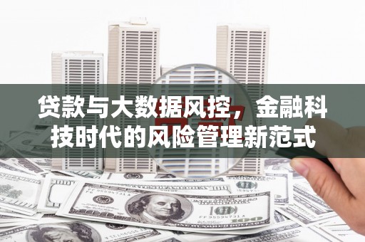 中和贷款与大数据风控，金融科技时代的风险管理新范式