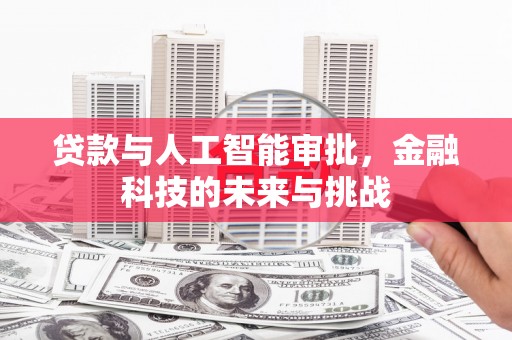 中和贷款与人工智能审批，金融科技的未来与挑战