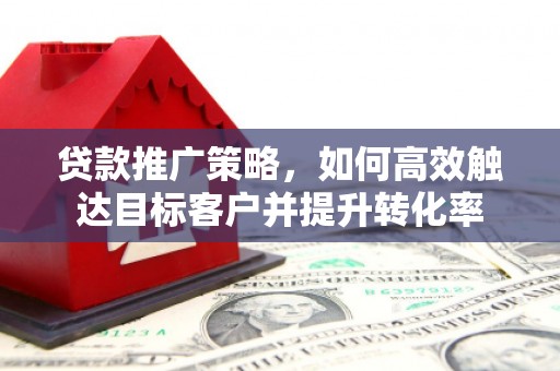 中和贷款推广策略，如何高效触达目标客户并提升转化率