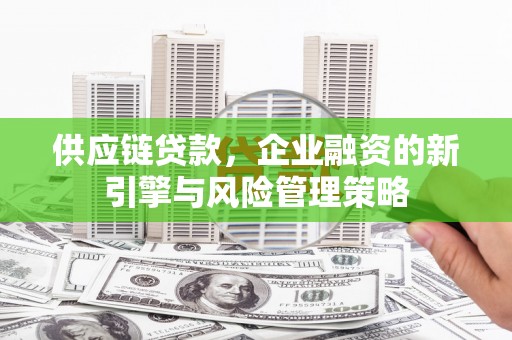中和供应链贷款，企业融资的新引擎与风险管理策略