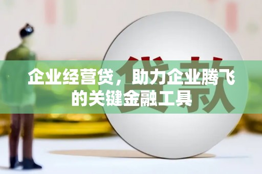 中和企业经营贷，助力企业腾飞的关键金融工具
