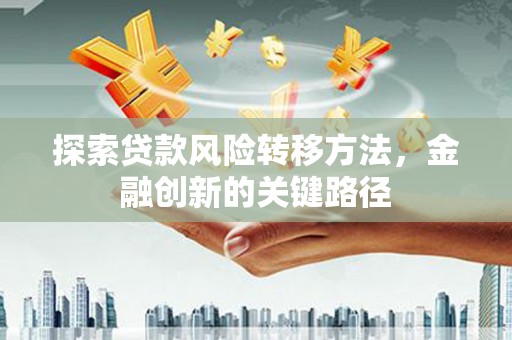 中和探索贷款风险转移方法，金融创新的关键路径