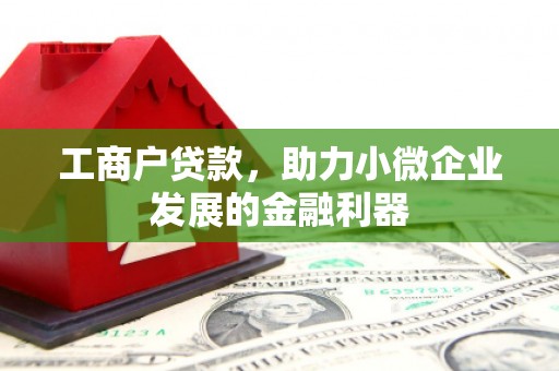 中和工商户贷款，助力小微企业发展的金融利器