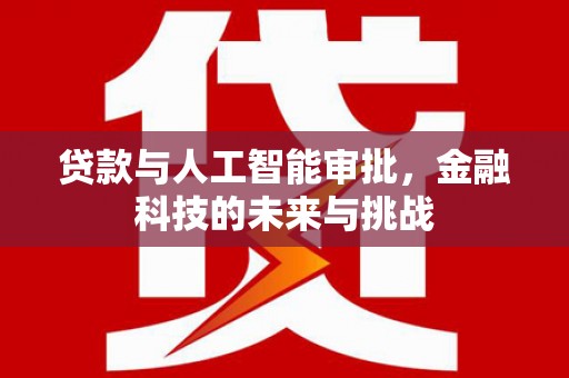中和贷款与人工智能审批，金融科技的未来与挑战