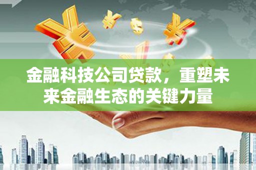 中和金融科技公司贷款，重塑未来金融生态的关键力量