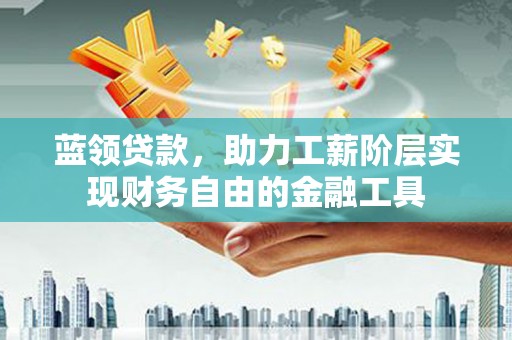 中和蓝领贷款，助力工薪阶层实现财务自由的金融工具