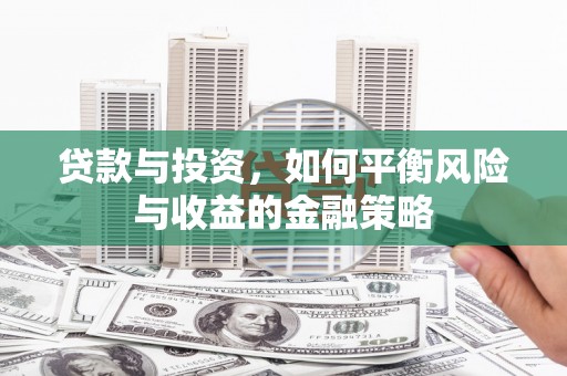 中和贷款与投资，如何平衡风险与收益的金融策略