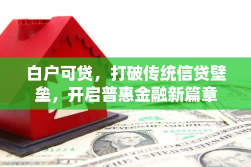 中和白户可贷，打破传统信贷壁垒，开启普惠金融新篇章