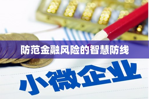 中和防范金融风险的智慧防线