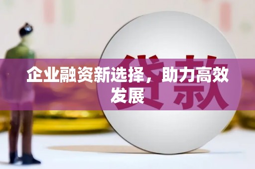 中和企业融资新选择，助力高效发展